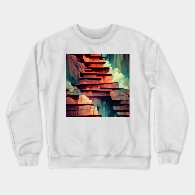 Stepping Stone Mountain Crewneck Sweatshirt by baseCompass